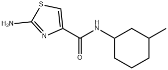 4-Thiazolecarboxamide, 2-amino-N-(3-methylcyclohexyl)-|4-THIAZOLECARBOXAMIDE, 2-AMINO-N-(3-METHYLCYCLOHEXYL)-