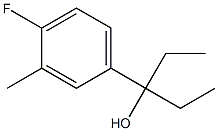 3-(4-Fluoro-3-methylphenyl)-3-pentanol Structure