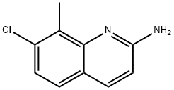 7-Chloro-8-methyl-quinolin-2-ylamine Structure