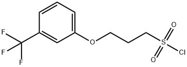 3-[3-(trifluoromethyl)phenoxy]propane-1-sulfonyl chloride Structure