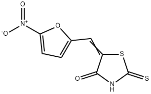 4-Thiazolidinone, 5-[(5-nitro-2-furanyl)methylene]-2-thioxo- Struktur