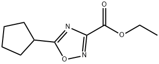 Ethyl 5-cyclopentyl-1,2,4-oxadiazole-3-carboxylate Structure
