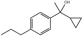 1-(4-n-Propylphenyl)-1-cyclopropyl ethanol Struktur