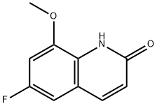 6-氟-8-甲氧基喹啉-2(1H)-酮 结构式