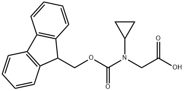 N-Fmoc-N-cyclopropylglycine Struktur