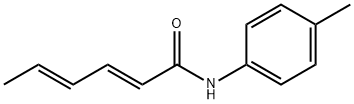 2,4-Hexadienamide, N-(4-methylphenyl)-, (2E,4E)- Struktur