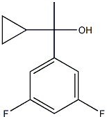 1-cyclopropyl-1-(3,5-difluorophenyl)ethanol Struktur