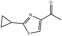 1-(2-环丙基噻唑-4-基)乙烷-1-酮 结构式