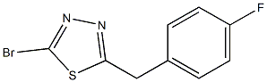 2-溴-5-[(4-氟苯基)甲基]-1,3,4-噻二唑,1343894-39-2,结构式