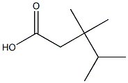 Pentanoic acid, 3,3,4-trimethyl- Struktur