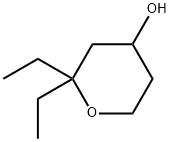 2,2-DIETHYLTETRAHYDRO-2H-PYRAN-4-OL 结构式