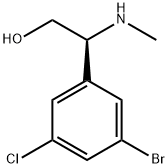 (S)-2-(3-bromo-5-chlorophenyl)-2-(methylamino)ethanol Structure