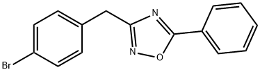 3-(4-BROMOBENZYL)-5-PHENYL-1,2,4-OXADIAZOLE,1345020-60-1,结构式