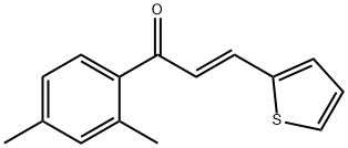 (2E)-1-(2,4-dimethylphenyl)-3-(thiophen-2-yl)prop-2-en-1-one Structure