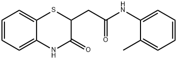 2-(3-oxo-3,4-dihydro-2H-benzo[b][1,4]thiazin-2-yl)-N-(o-tolyl)acetamide Structure