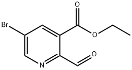 5-Bromo-2-formyl-nicotinic acid ethyl ester, 1346535-38-3, 结构式
