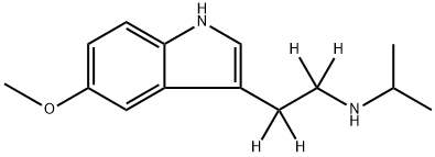 N-[1,1,2,2-tetradeuterio-2-(5-methoxy-1H-indol-3-yl)ethyl]propan-2-amine Structure