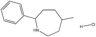 5-methyl-2-phenylazepane:hydrochloride Structure