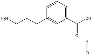 3-(3-Aminopropyl)benzoic Acid Hydrochloride Struktur