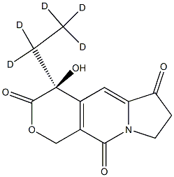(4S)-4-hydroxy-4-(1,1,2,2,2-pentadeuterioethyl)-7,8-dihydro-1H-pyrano[3,4-f]indolizine-3,6,10-trione,1346617-23-9,结构式