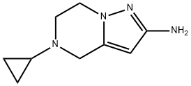 5-CYCLOPROPYL-4,5,6,7-TETRAHYDROPYRAZOLO[1,5-A]PYRAZIN-2-AMINE Structure