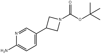 TERT-BUTYL 3-(6-AMINOPYRIDIN-3-YL)AZETIDINE-1-CARBOXYLATE Structure