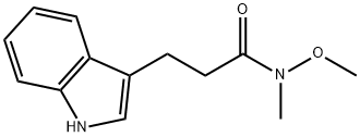 3-(1H-indol-3-yl)-N-methoxy-N-methylpropanamide Struktur