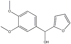 (3,4-dimethoxyphenyl)-(furan-2-yl)methanol 结构式