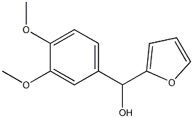 (3,4-dimethoxyphenyl)-(furan-2-yl)methanol Struktur