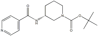 (R)-tert-Butyl 3-(pyridine-4-carbonylamino)piperidine-1-carboxylate Structure