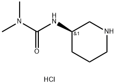 (R)-3,3-Dimethyl-1-(piperidin-3-yl)ureahydrochloride Structure