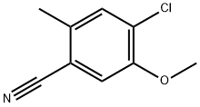 4-CHLORO-5-METHOXY-2-METHYLBENZONITRILE,1349708-94-6,结构式