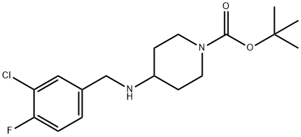 tert-Butyl 4-(3-chloro-4-fluorobenzylamino)piperidine-1-carboxylate