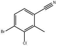 4-Bromo-3-chloro-2-methylbenzonitrile Struktur