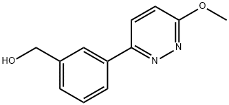 3-(6-甲氧基哒嗪-3-基)苯基]甲醇 结构式