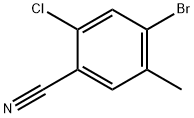 4-BROMO-2-CHLORO-5-METHYLBENZONITRILE,1349716-98-8,结构式