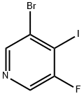 3-bromo-5-fluoro-4-iodopyridine 化学構造式