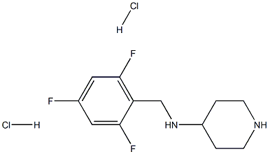 N-(2,4,6-Trifluorobenzyl)piperidin-4-amine dihydrochloride Structure