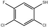 2,4-二氯-5-氟苯硫酚, 1349717-50-5, 结构式