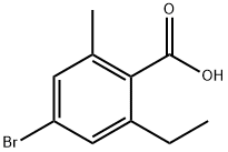 4-BROMO-2-ETHYL-6-METHYLBENZOIC ACID 化学構造式