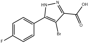 4-bromo-3-(4-fluorophenyl)-1H-pyrazole-5-carboxylic acid|4-BROMO-3-(4-FLUOROPHENYL)-1H-PYRAZOLE-5-CARBOXYLIC ACID