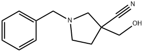 1-Benzyl-3-Hydroxymethyl-Pyrrolidine-3-Carbonitrile Struktur