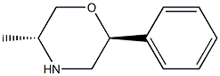 (2S,5R)-5-methyl-2-phenylmorpholine 结构式