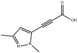 (2,5-Dimethyl-2H-pyrazol-3-yl)-propynoic acid Structure