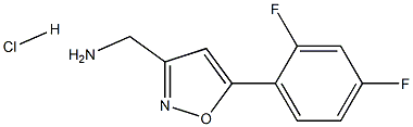 {[5-(2,4-difluorophenyl)isoxazol-3-yl]methyl}amine hydrochloride Structure