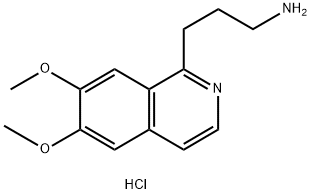 [3-(6,7-dimethoxyisoquinolin-1-yl)propyl]amine hydrochloride Structure