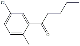 1-(5-chloro-2-methylphenyl)pentan-1-one Structure