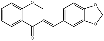 (2E)-3-(2H-1,3-benzodioxol-5-yl)-1-(2-methoxyphenyl)prop-2-en-1-one Structure
