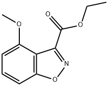 Ethyl 4-methoxybenzo[d]isoxazole-3-carboxylate 化学構造式