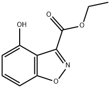 Ethyl 4-hydroxybenzo[d]isoxazole-3-carboxylate 化学構造式